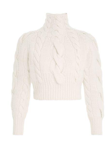 Women Clothing Zimmermann Luminosity Cable Sweater Cream