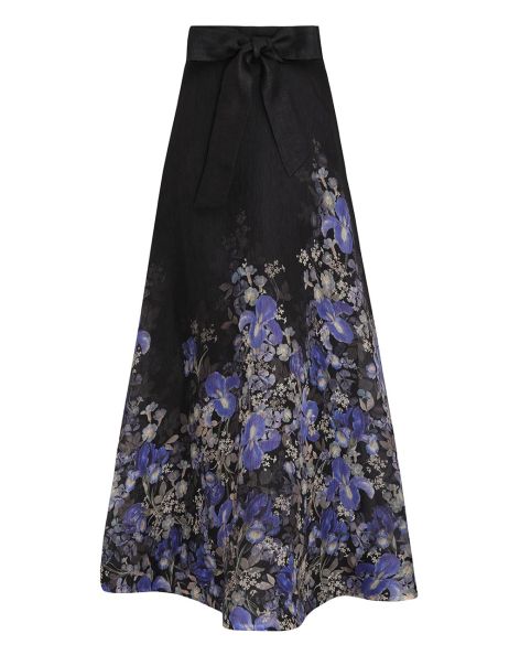 Clothing Blue Iris Black Lyrical Maxi Skirt Zimmermann Women