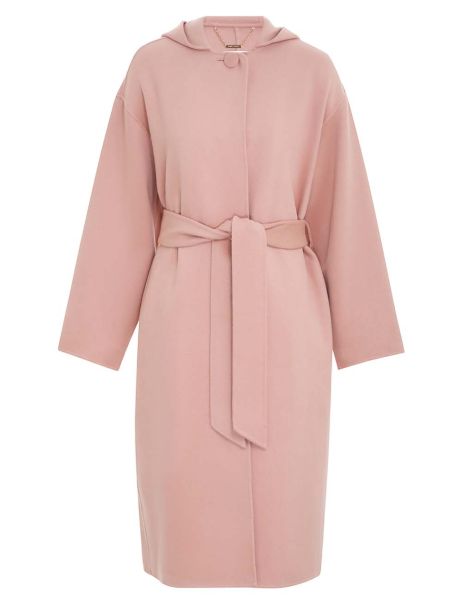 Dusty Pink Clothing Zimmermann Luminosity Felted Hooded Coat Women