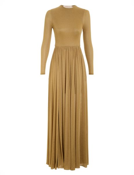 Dresses Zimmermann Women Lyrical Lurex Gown Gold