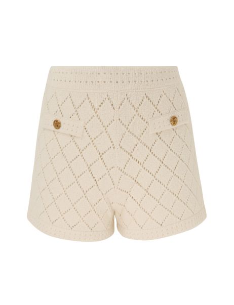 Cream Shorts & Pants Women Zimmermann Matchmaker Pointelle Shorts