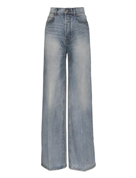 Shorts & Pants Zimmermann Women Briny Blue Luminosity Wide Straight Jean