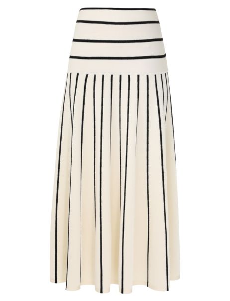Knitwear Zimmermann Matchmaker Knit Stripe Skirt Women Cream Black