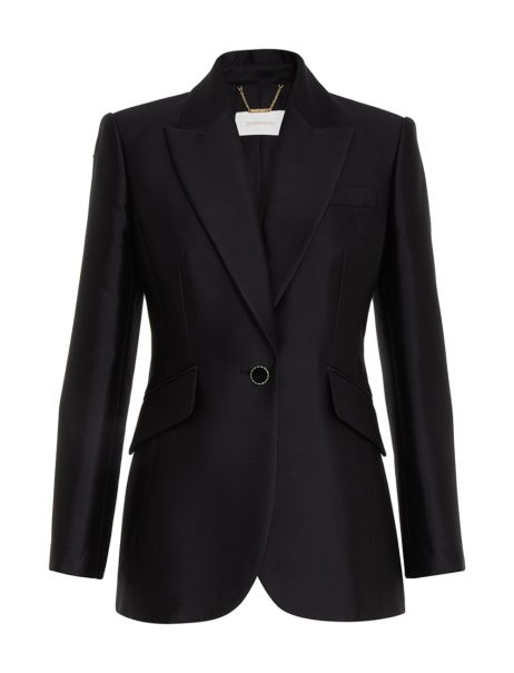 Jackets & Coats Luminosity Fitted Jacket Black Women Zimmermann