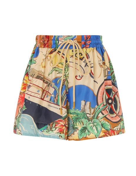 Alight Draw Waist Shorts Women Zimmermann Shorts & Pants Nautical Map