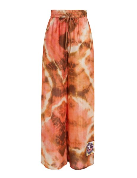 Zimmermann Shorts & Pants Red Brown Tie Dye Women Vacay Relaxed Pant