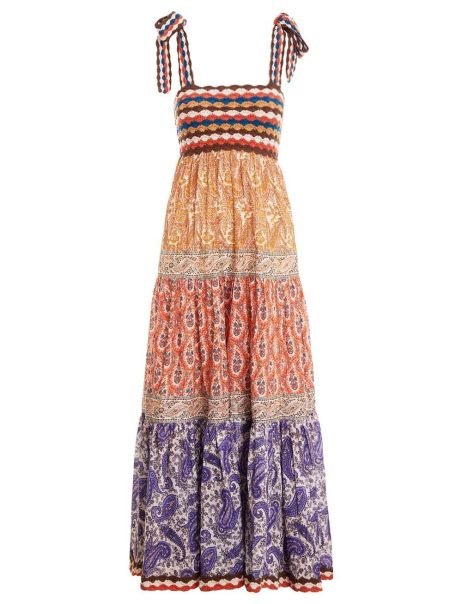 Knitwear Spliced Zimmermann Devi Crochet Spliced Dress Women