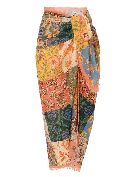 Printed Cotton Pareo Zimmermann Accessories & Shoes Patch Floral Women