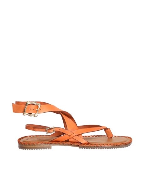 Women Sandals Orange Zimmermann Multi-Strap Sandal Flat