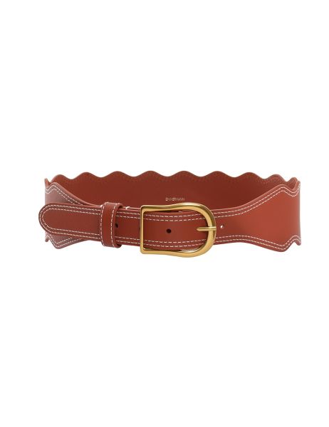 Belts Wave Leather Waist Belt Brandy Women Zimmermann
