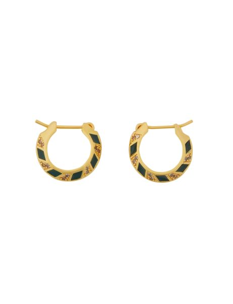 Gold Green Women Zimmermann Earrings Zimmemorabilia Mini Hoops