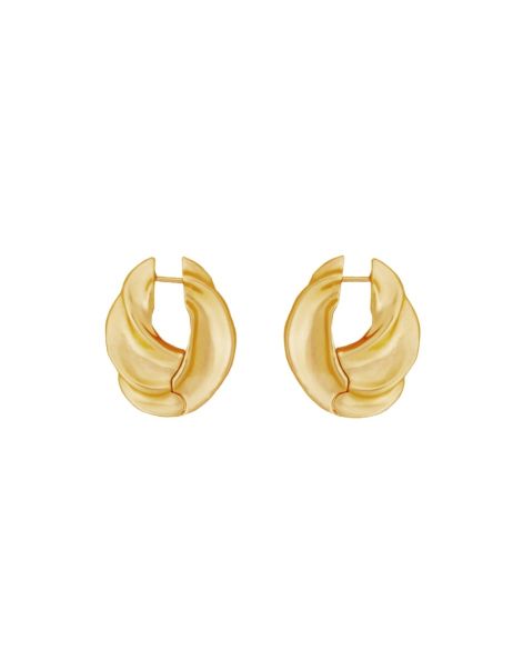 Gold Zimmermann Paint Stroke Hoops Earrings Women