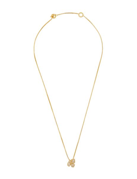 Women Zimmermann Bloom Pendant Necklaces Gold Pearl