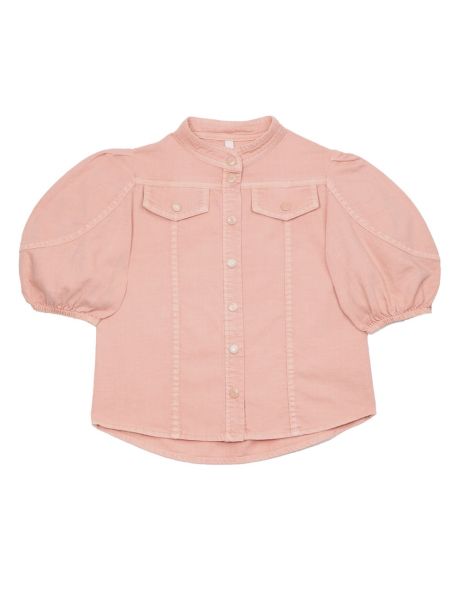Clothing Pink Clay Kids Ginger Utility Denim Top Zimmermann