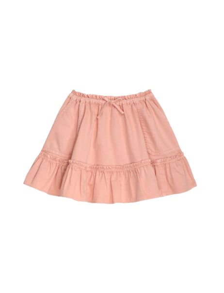 Zimmermann Ginger Denim Skirt Pink Clay Denim Kids